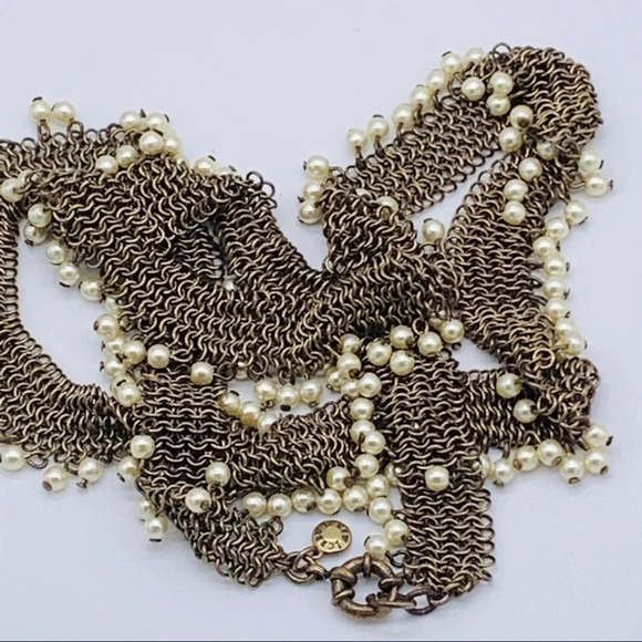 J. Crew Mesh and Pearl Necklace - Picture 3 of 3